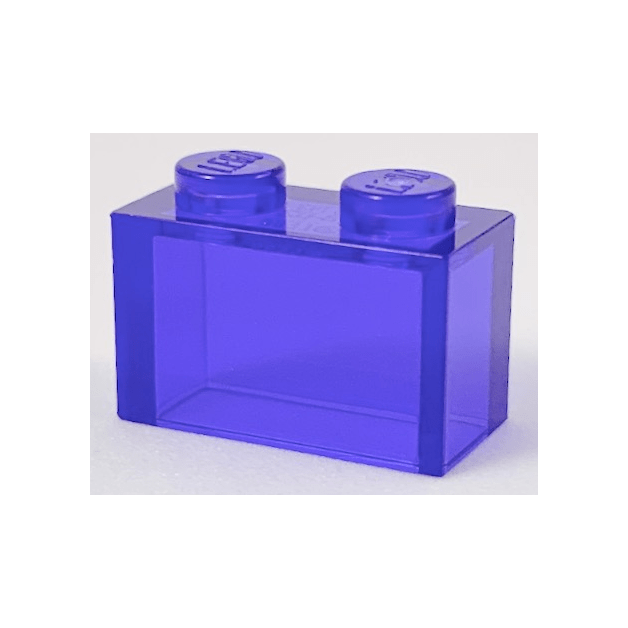 Trans-Purple Brick 1 x 2 without Bottom Tube
