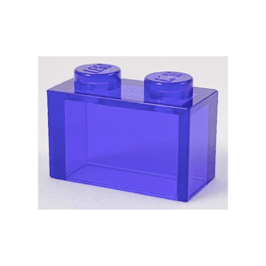 Trans-Purple Brick 1 x 2 without Bottom Tube