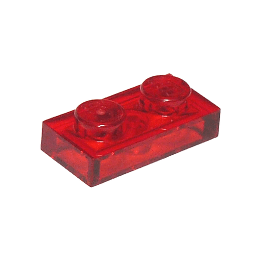 Trans-Red Plate 1 x 2