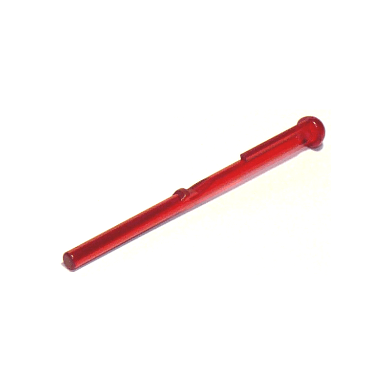 Trans-Red Projectile Arrow, Bar 8L with Round End Spring Shooter Dart