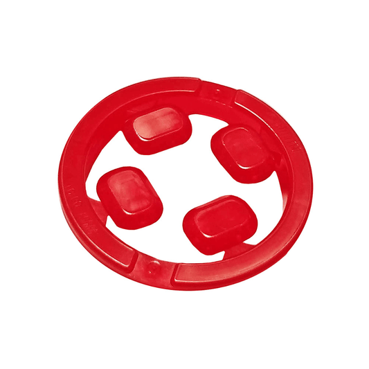 Trans-Red Rock Faceted with Small Pin Infinity Stone , 4 on Sprue