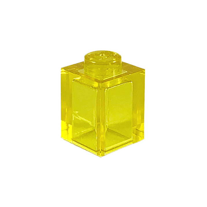 Trans-Yellow Brick 1 x 1