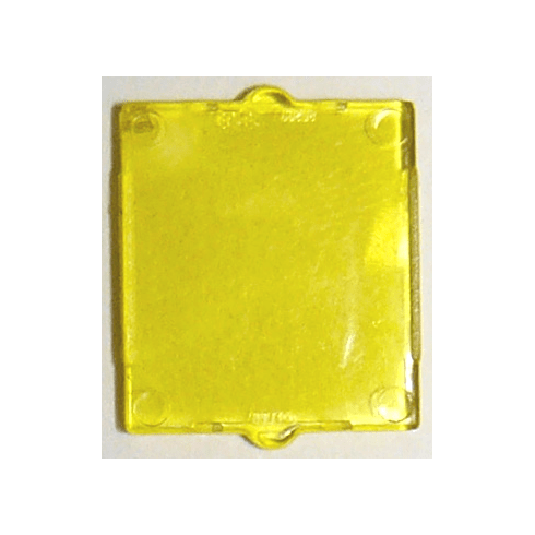 Trans-Yellow Glass for Window 1 x 2 x 2 Flat Front