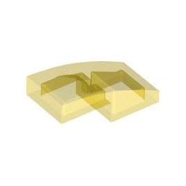 Trans-Yellow Slope, Curved 2 x 1 x 2/3