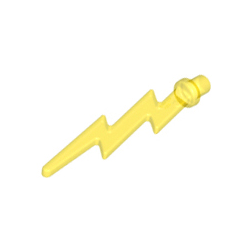 Trans-Yellow Wave Angular Single with Bar End Lightning Bolt