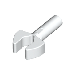 White Bar 1L with Clip Mechanical Claw - Cut Edges and Hole on Side