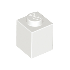 White Brick 1 x 1