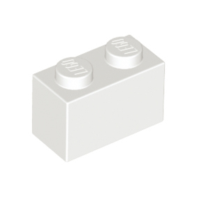 White Brick 1 x 2