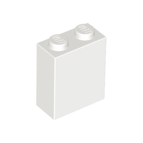 White Brick 1 x 2 x 2 with Inside Stud Holder