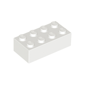 White Brick 2 x 4
