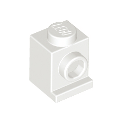 White Brick, Modified 1 x 1 with Headlight