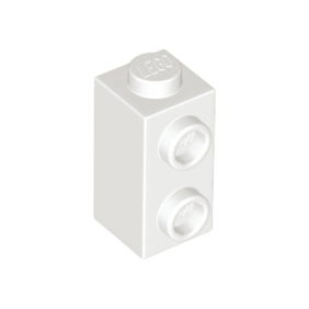 White Brick, Modified 1 x 1 x 1 2/3 with Studs on Side