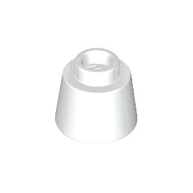 White Cone 1 1/6 x 1 1/6 x 2/3 Fez