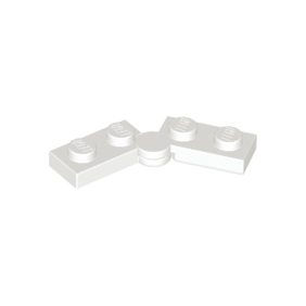 White Hinge Plate 1 x 4 Swivel 2429 / 2430