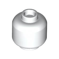 White Minifigure, Head Plain