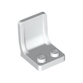 White Minifigure, Utensil Seat / Chair 2 x 2