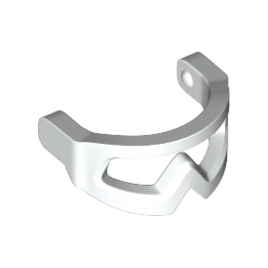 White Minifigure, Visor Snow Goggles