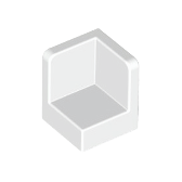 White Panel 1 x 1 x 1 Corner