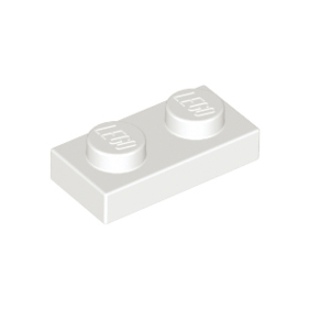 White Plate 1 x 2