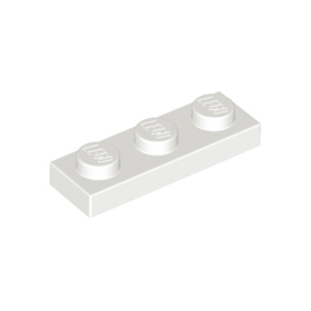 White Plate 1 x 3