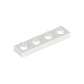 White Plate 1 x 4