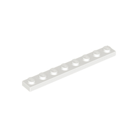 White Plate 1 x 8