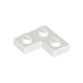 White Plate 2 x 2 Corner