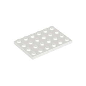 White Plate 4 x 6