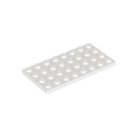 White Plate 4 x 8