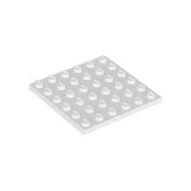 White Plate 6 x 6