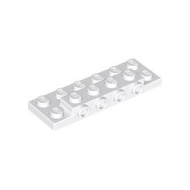 White Plate, Modified 2 x 6 x 2/3 with 4 Studs on Side