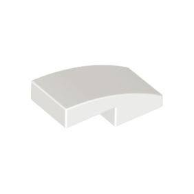 White Slope, Curved 2 x 1 x 2/3