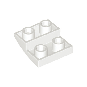 White Slope, Curved 2 x 2 x 2/3 Inverted