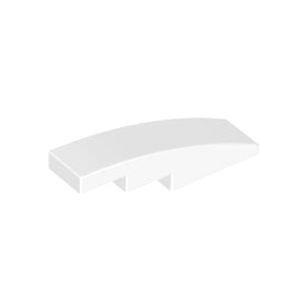 White Slope, Curved 4 x 1