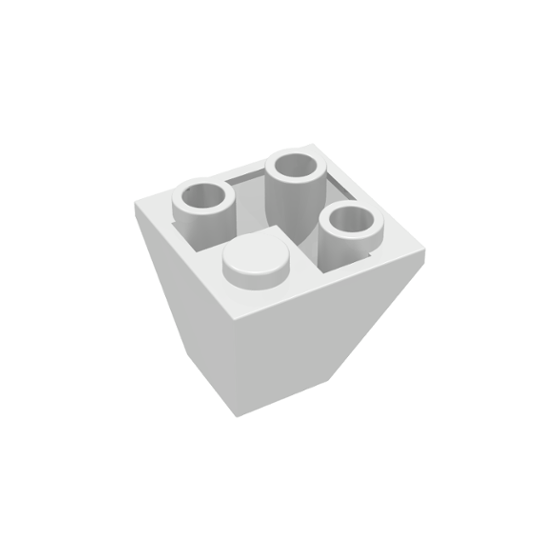 White Slope, Inverted 45 2 x 2 Double Convex