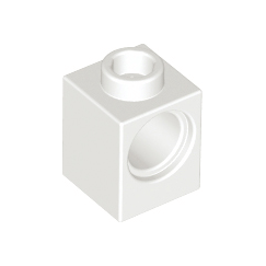 White Technic, Brick 1 x 1 with Hole