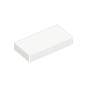 White Tile 1 x 2