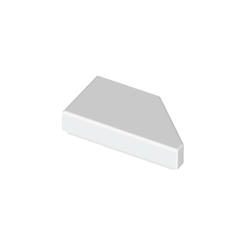 White Tile, Modified 1 x 2 Wedge Left
