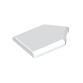 White Tile, Modified 2 x 3 Pentagonal
