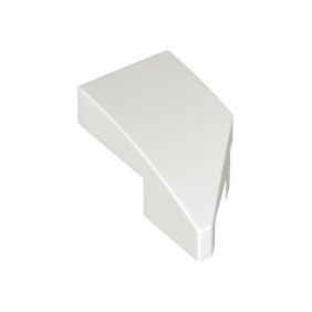 White Wedge 2 x 1 x 2/3 Left