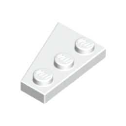White Wedge, Plate 3 x 2 Right