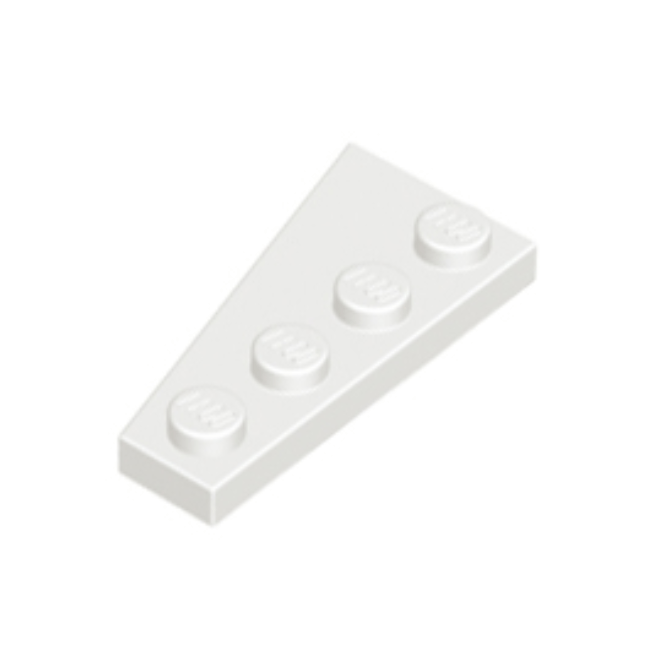 White Wedge, Plate 4 x 2 Right