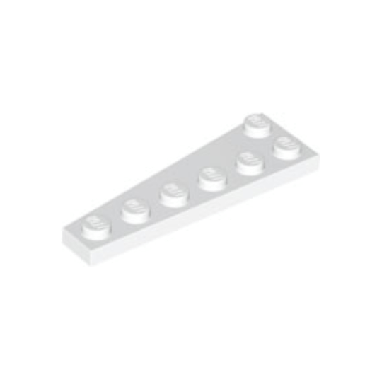 White Wedge, Plate 6 x 2 Right