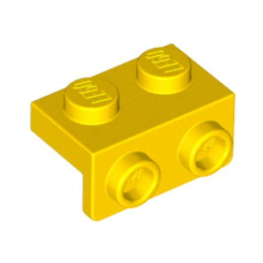 Yellow Bracket 1 x 2 - 1 x 2