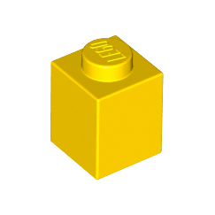 Yellow Brick 1 x 1
