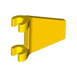 Yellow Flag 2 x 2 Trapezoid with Flared Edge