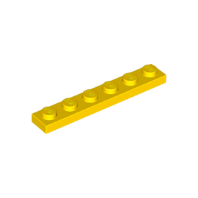 Yellow Plate 1 x 6