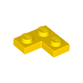 Yellow Plate 2 x 2 Corner