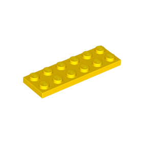 Yellow Plate 2 x 6