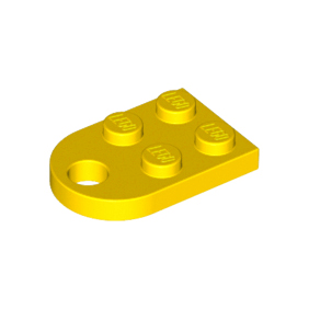 Yellow Plate, Modified 2 x 3 with Hole
